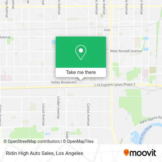 Ridin High Auto Sales map