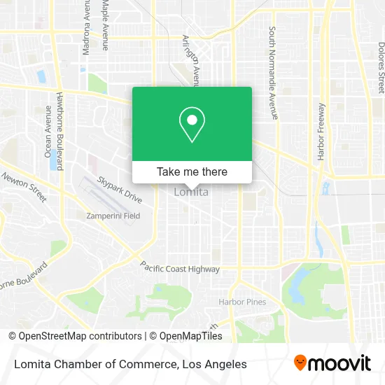Lomita Chamber of Commerce map