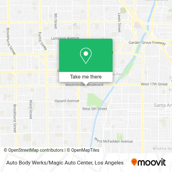 Auto Body Werks / Magic Auto Center map
