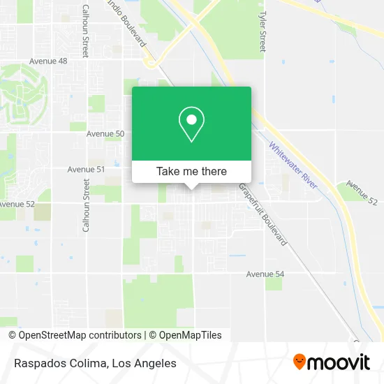 Raspados Colima map
