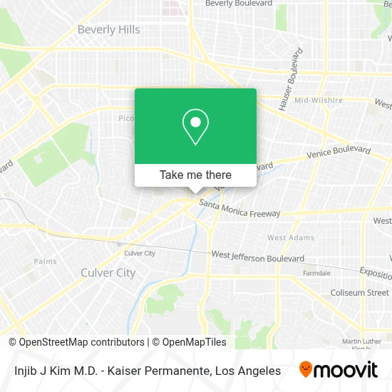 Injib J Kim M.D. - Kaiser Permanente map