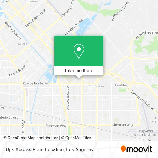 Ups Access Point Location map