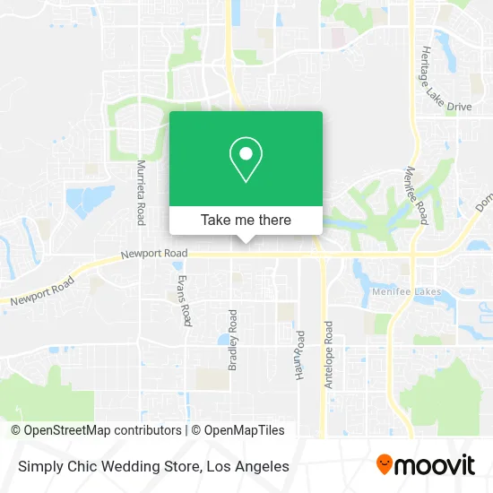 Simply Chic Wedding Store map