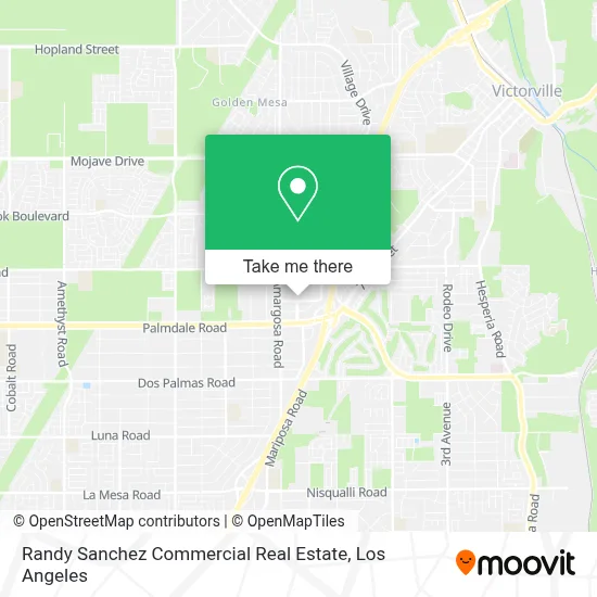 Randy Sanchez Commercial Real Estate map
