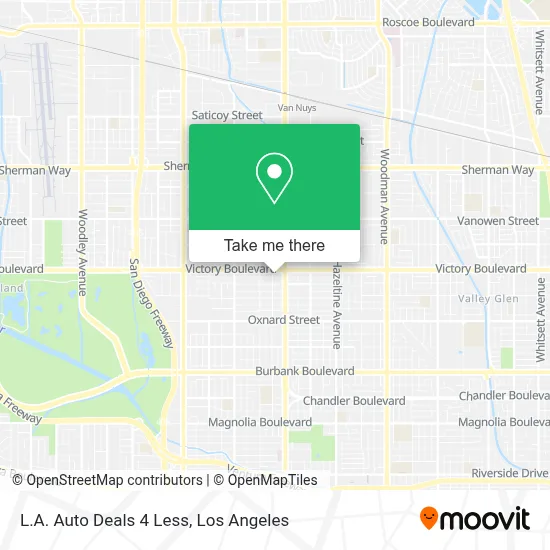 L.A. Auto Deals 4 Less map