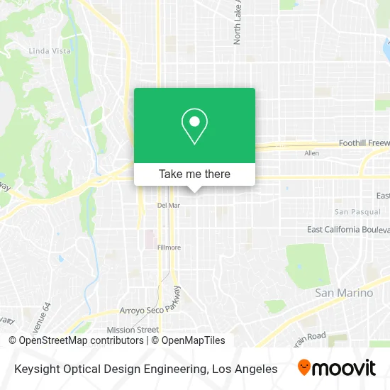 Keysight Optical Design Engineering map