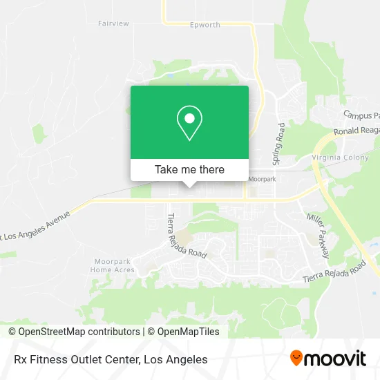 Rx Fitness Outlet Center map