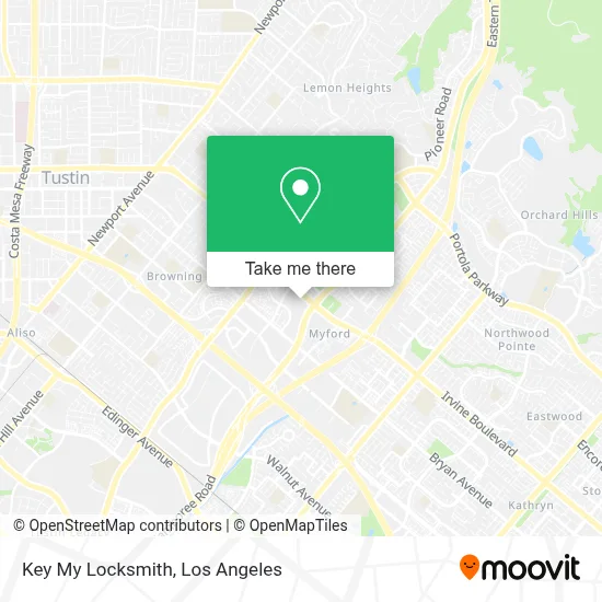 Key My Locksmith map