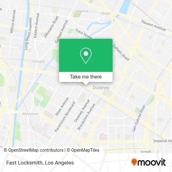 Fast Locksmith map