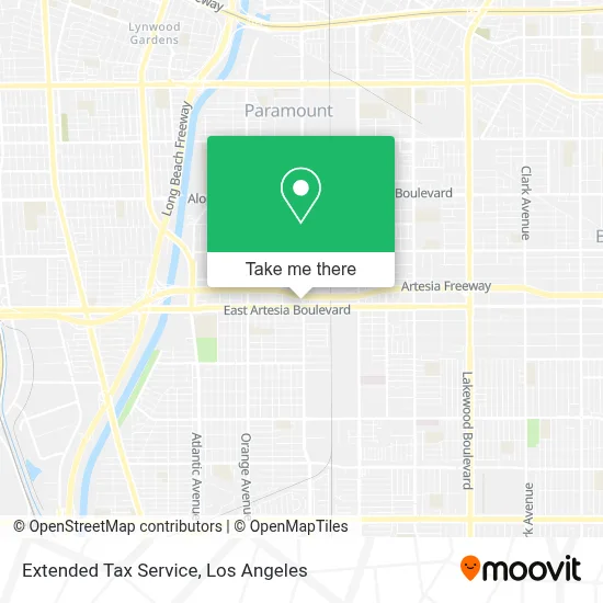 Extended Tax Service map