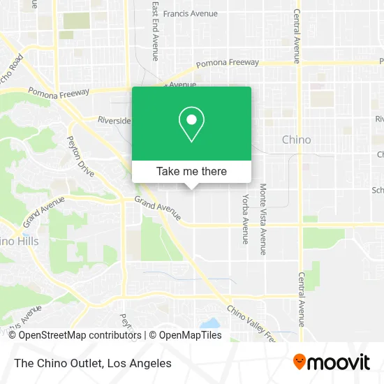 The Chino Outlet map