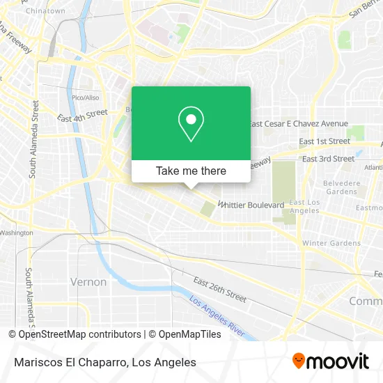 Mariscos El Chaparro map