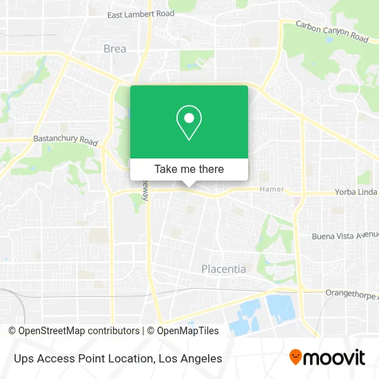 Ups Access Point Location map