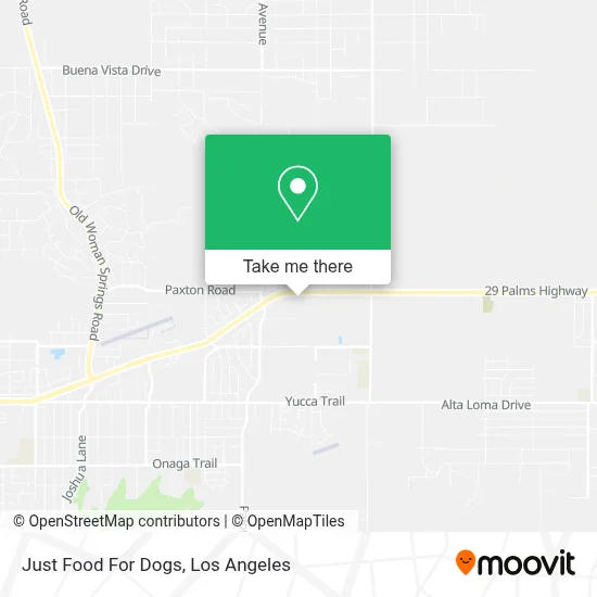 Just Food For Dogs map