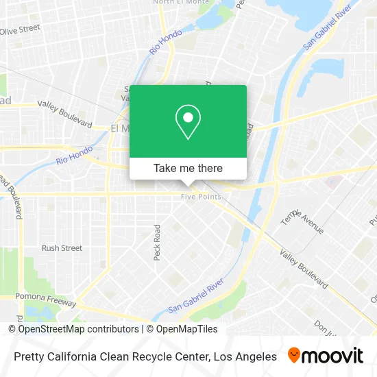 Pretty California Clean Recycle Center map