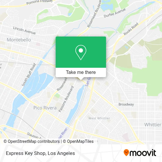 Express Key Shop map