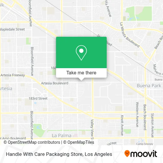 Handle With Care Packaging Store map