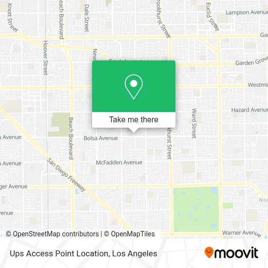 Ups Access Point Location map