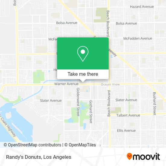 Randy's Donuts map