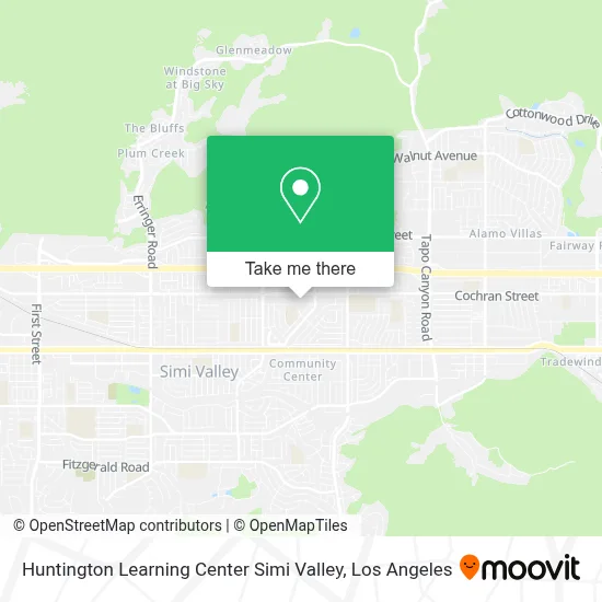 Huntington Learning Center Simi Valley map