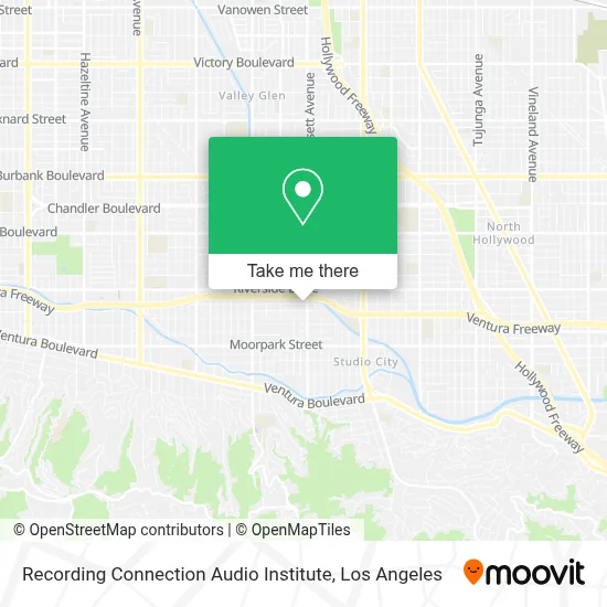 Recording Connection Audio Institute map