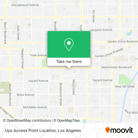 Ups Access Point Location map