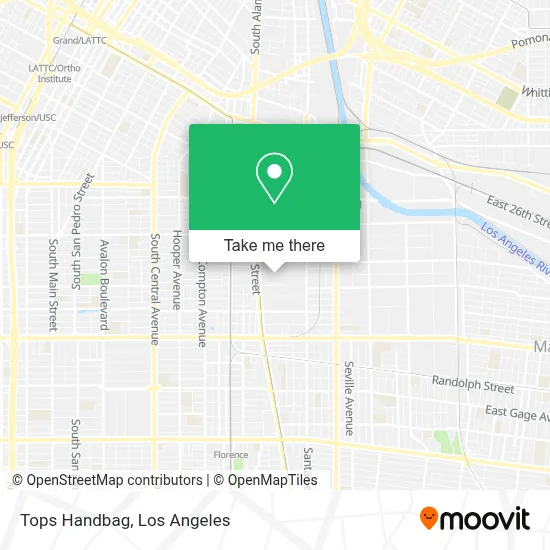 Tops Handbag map