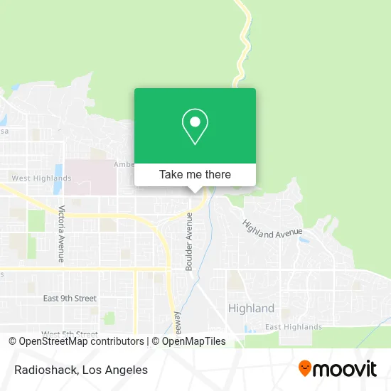 Radioshack map