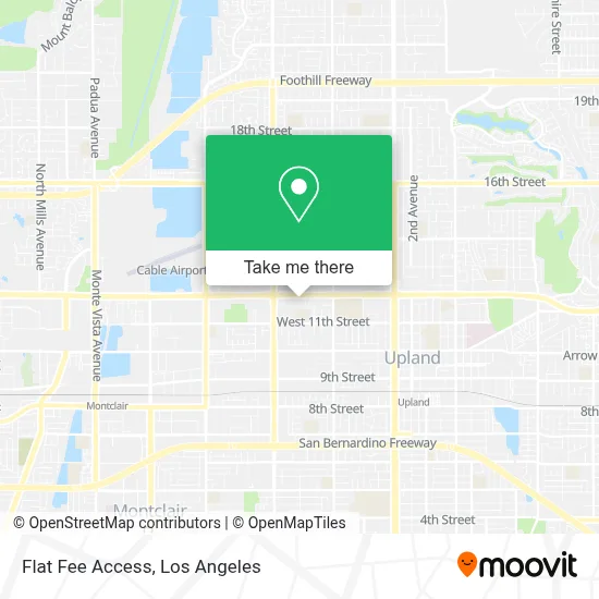 Flat Fee Access map