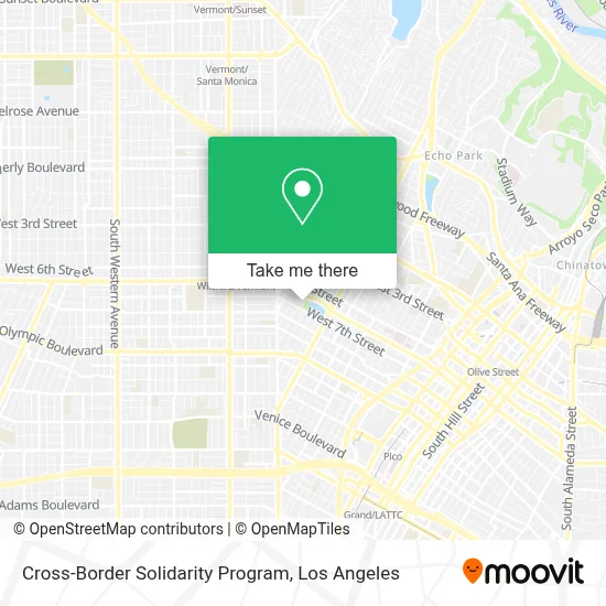 Cross-Border Solidarity Program map