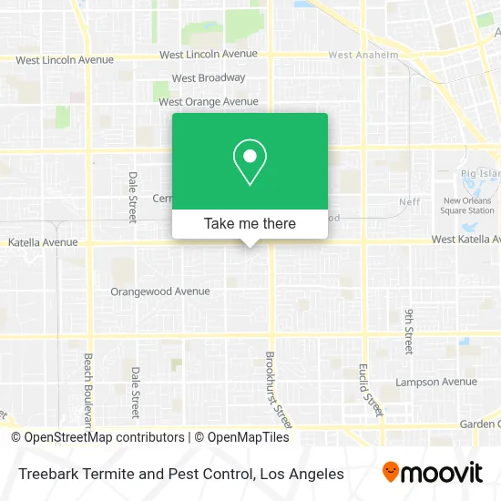 Treebark Termite and Pest Control map