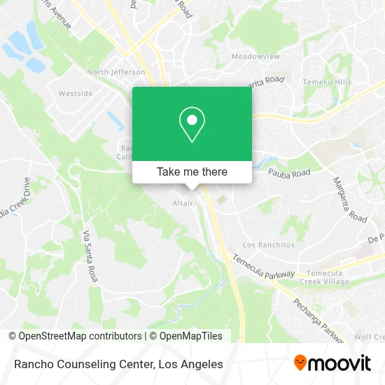 Rancho Counseling Center map