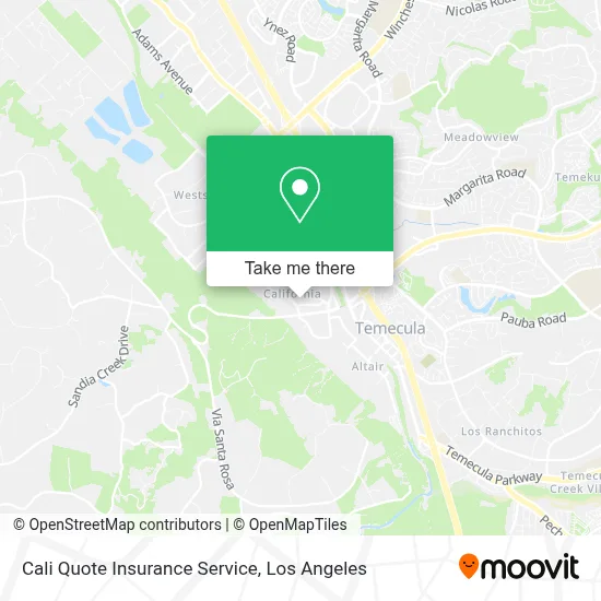 Cali Quote Insurance Service map