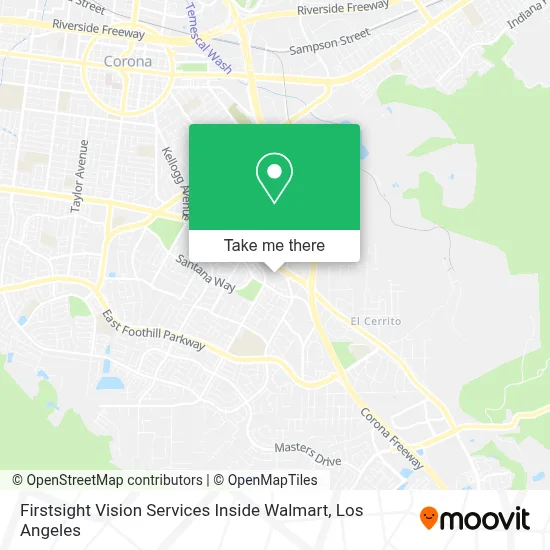 Firstsight Vision Services Inside Walmart map