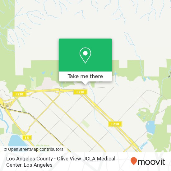 Los Angeles County - Olive View UCLA Medical Center map