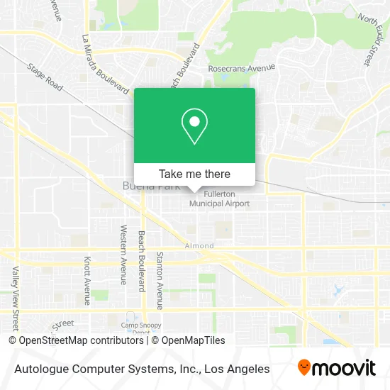 Autologue Computer Systems, Inc. map