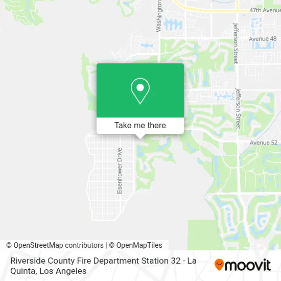 Riverside County Fire Department Station 32 - La Quinta map