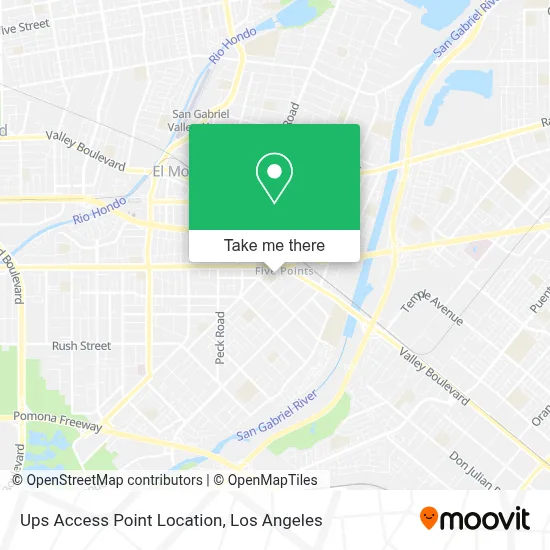 Ups Access Point Location map