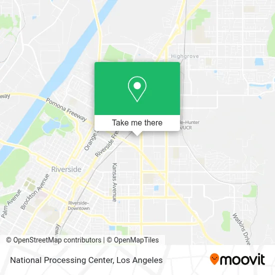 National Processing Center map
