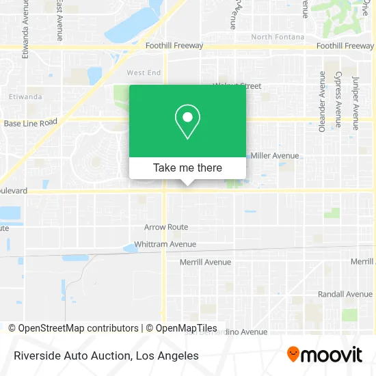Riverside Auto Auction map