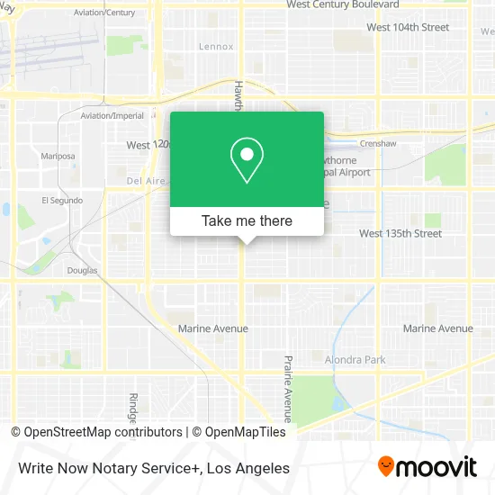 Write Now Notary Service+ map