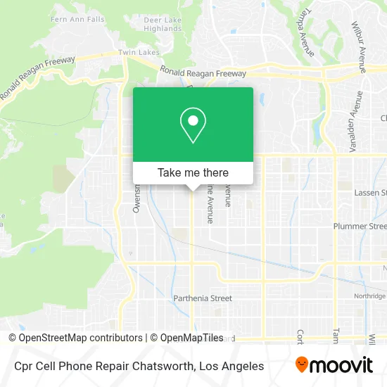 Cpr Cell Phone Repair Chatsworth map