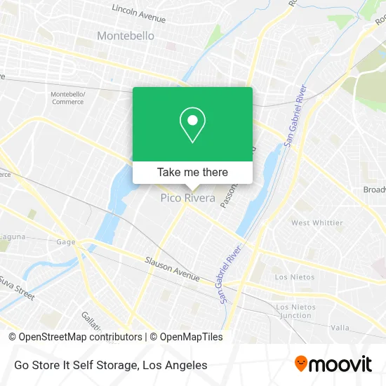 Go Store It Self Storage map