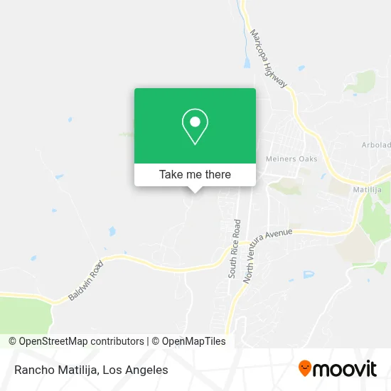 Rancho Matilija map