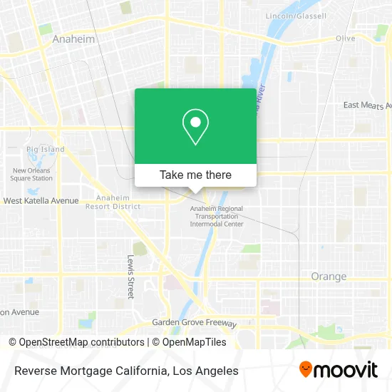 Reverse Mortgage California map