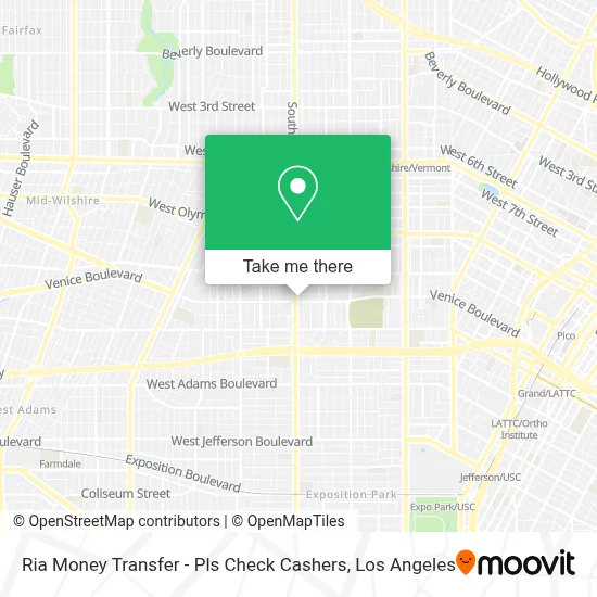 Ria Money Transfer - Pls Check Cashers map