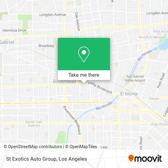 St Exotics Auto Group map