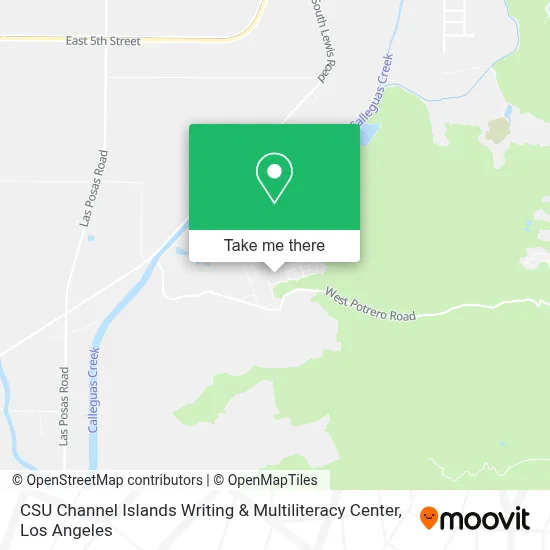 CSU Channel Islands Writing & Multiliteracy Center map