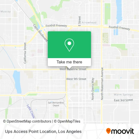 Ups Access Point Location map