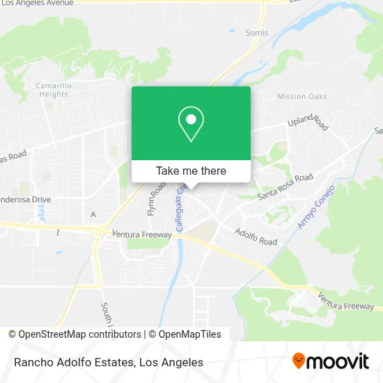 Rancho Adolfo Estates map